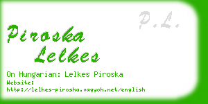 piroska lelkes business card